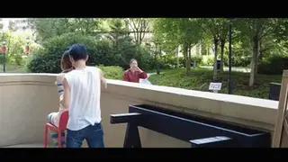 YT1106 春色满园关不住，一枝蓝杏出墙来